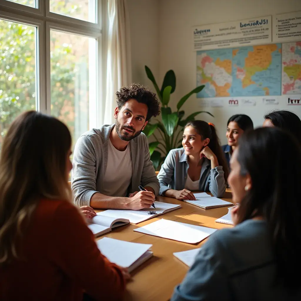 Professional team collaboration